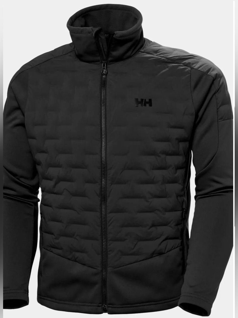 Hello Hansen Men's HP Hybrid Stretch Insulator Jacket Ebony Black 2XL XXL 34103
